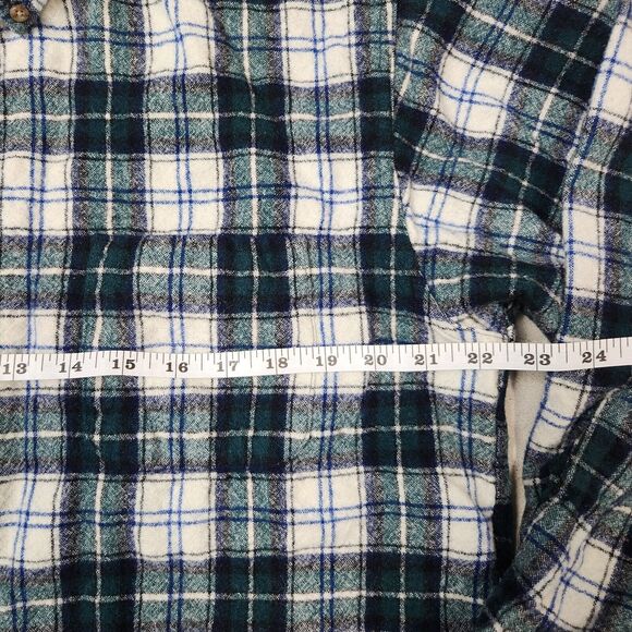 Vtg Pendleton‎ Shirt Mens XL 100% Wool Button Down Green Plaid Heritage Outdoors - Picture 7 of 11